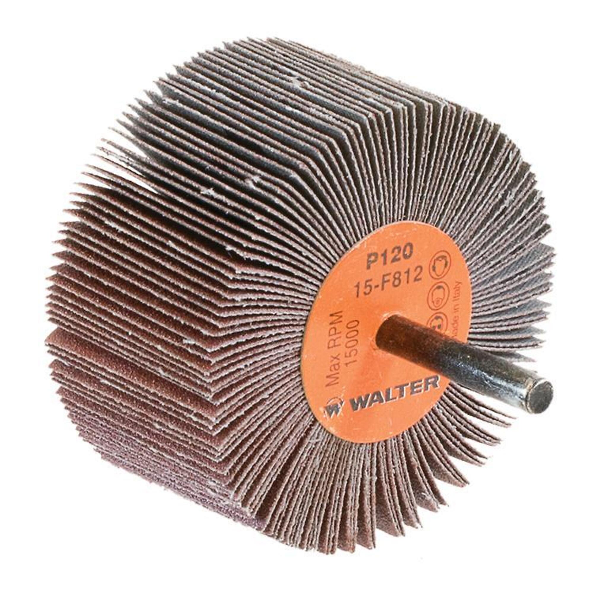 Walter Coolcut Flap Wheels — 3in. x 1.5in., 120 Grit, 10 Pcs, Model# 15F812